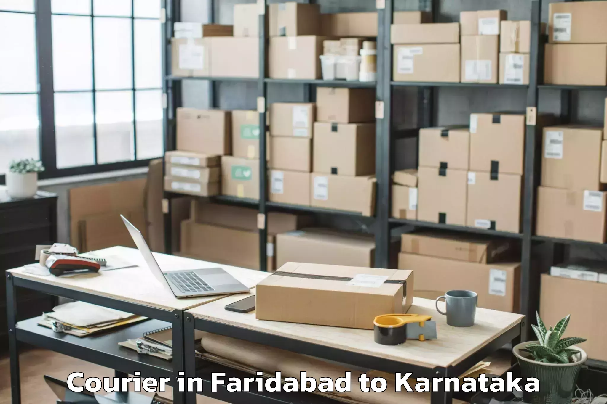 Top Faridabad to Gadag Courier Available